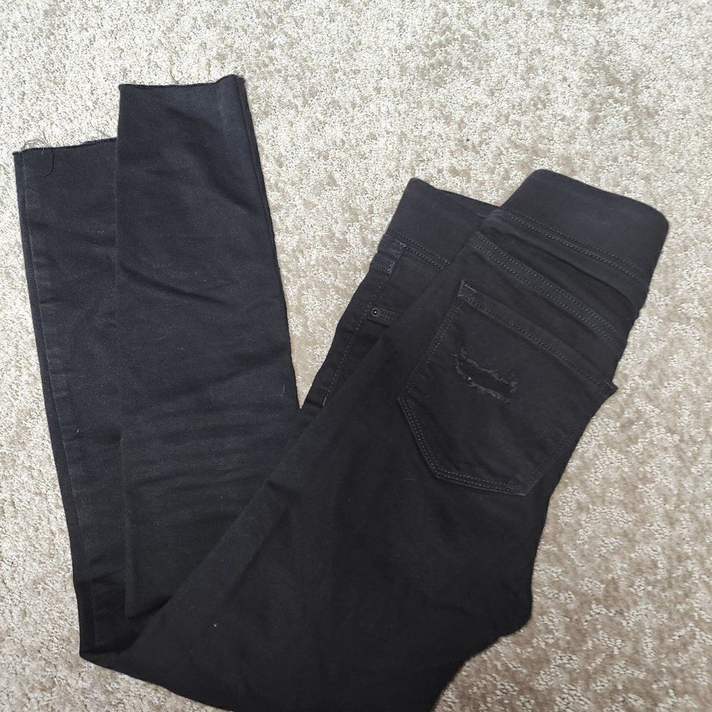 Old Navy Rockstar Super Skinny Jeggings Mid-Rise Distressed Size 0 NWOT